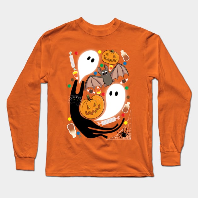 Halloween Dream Long Sleeve T-Shirt by elephantfeather